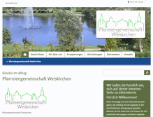 Tablet Screenshot of pfarreien-weiskirchen.de